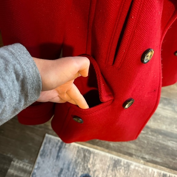 Red Talbots pea coat - Picture 4 of 13